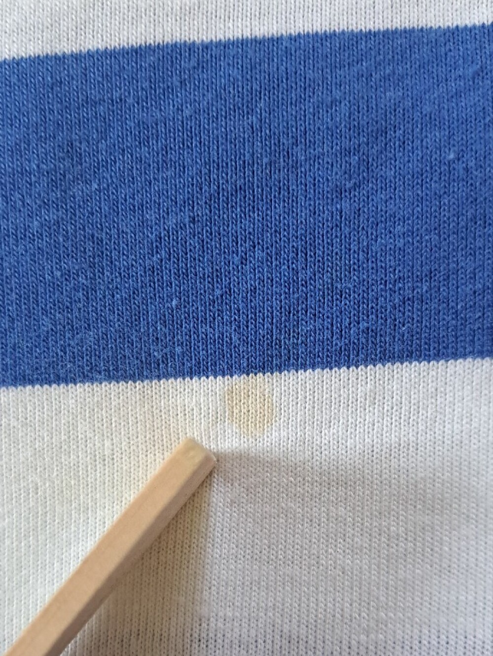 Vintage Sears 1970s Blue & White Striped Preppy Collared Polo Shirt Size M - Picture 5 of 10